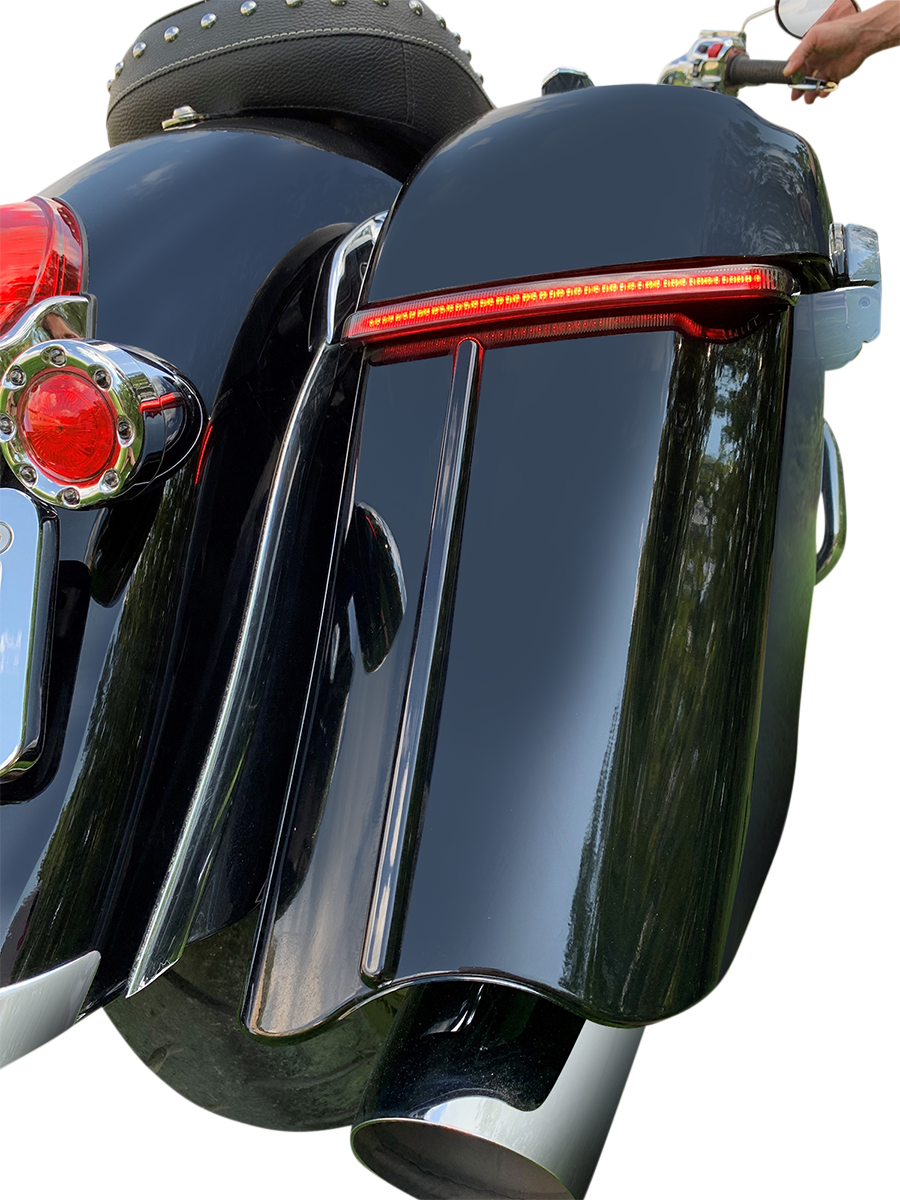 Custom Dynamics Saddlebag Trim - Indian - Gloss Black