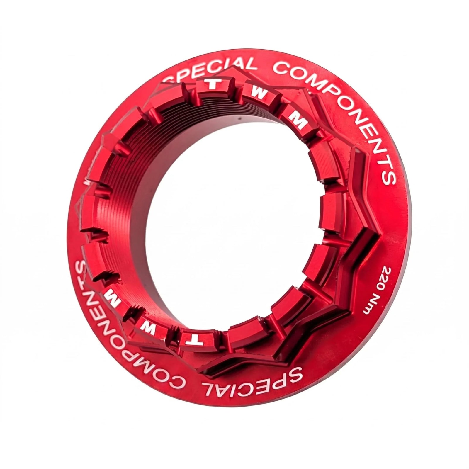TWM CNC Aluminum Rear Wheel Axle Nut in Red for Ducati - DRPD.02.R