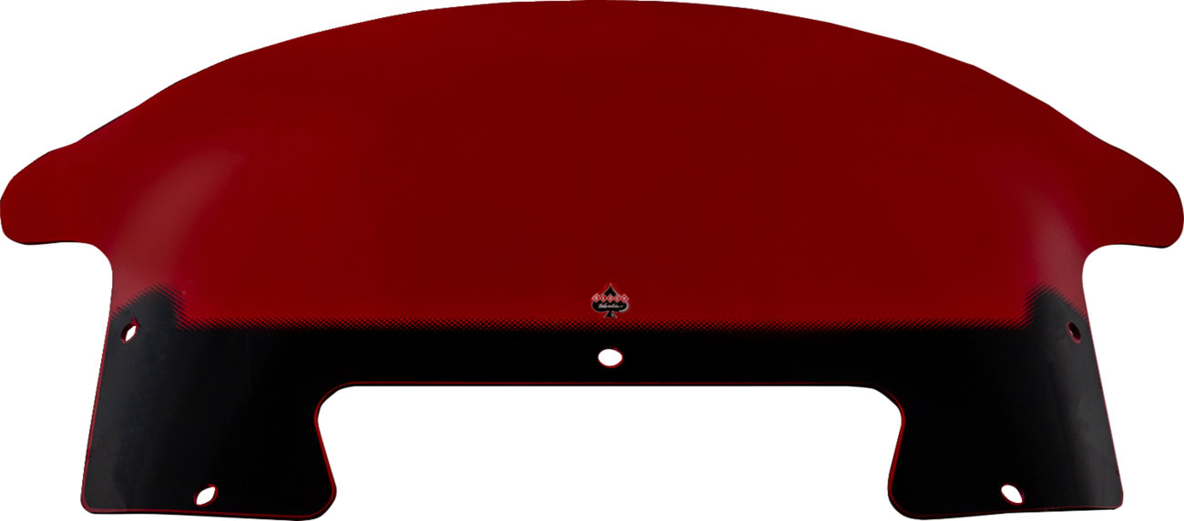 Klock Werks Windshield - 9" - Red - Chieftain PowerPlus/Roadmaster PowerPlus