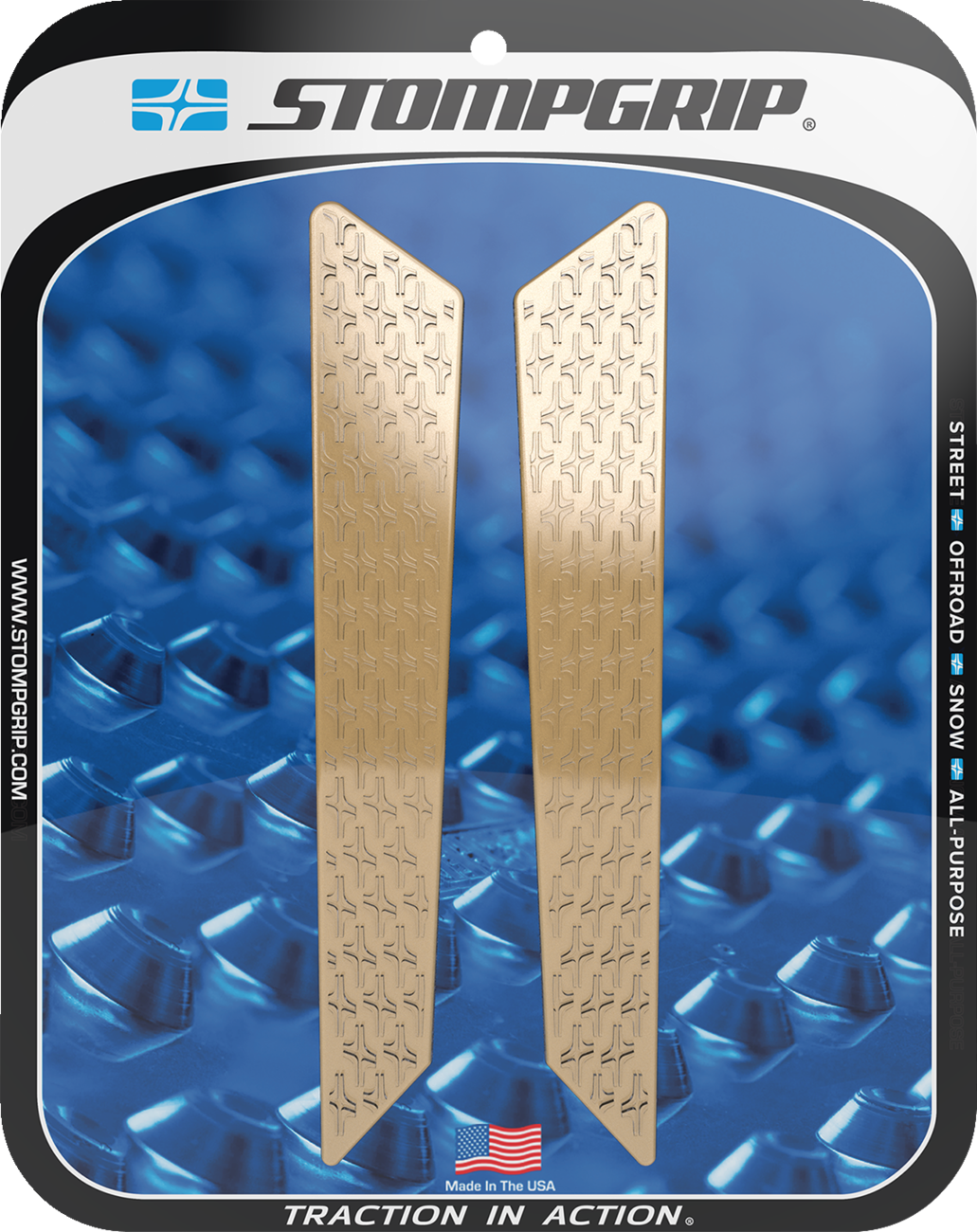 StompGrip Tank Grips - Icon - Clear - Triumph - Tiger '22-'25