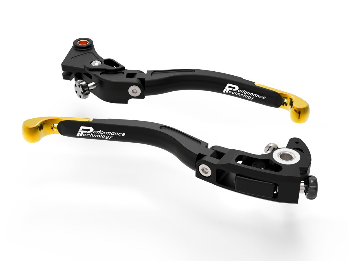 Ducabike DBK L20 Evo BMW Brake + Clutch Adjustable Levers - BLACK-GOLD
