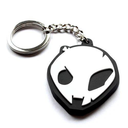 SBR S1000RR Alien Head Key Chain - White / 09-14