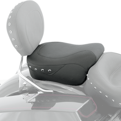 Mustang Wide Rear Seat - Studded - Black - FL '97-'25