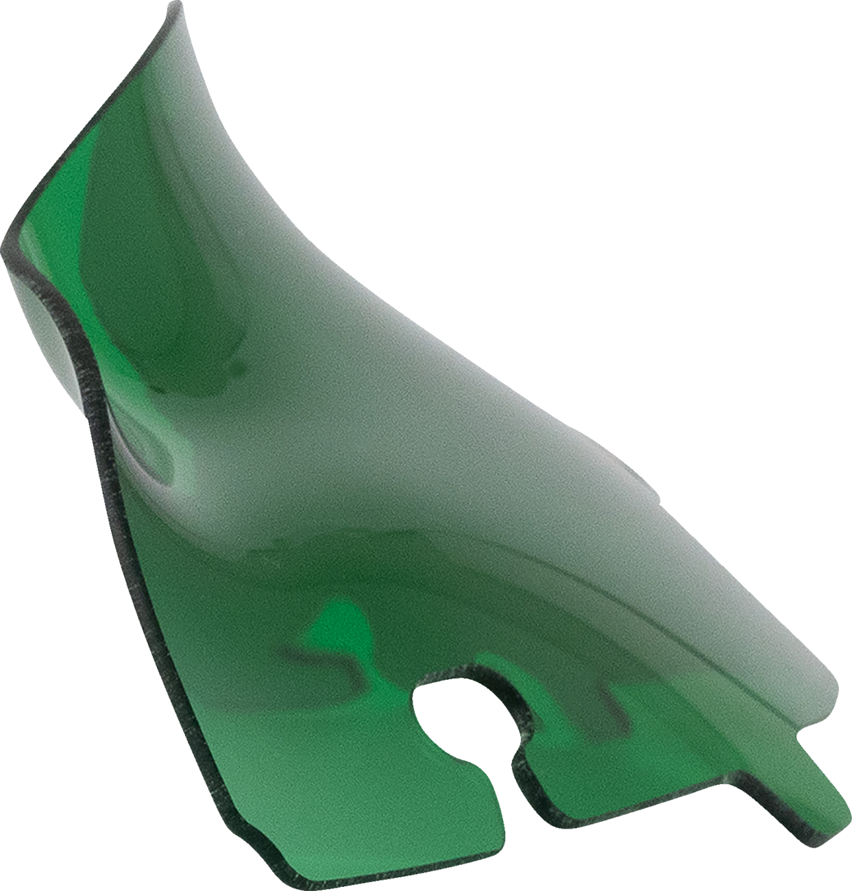 Klock Werks Kolor Flare® Windshield - 4" - Green - '14-'25 FLH/FLHT/FLHX