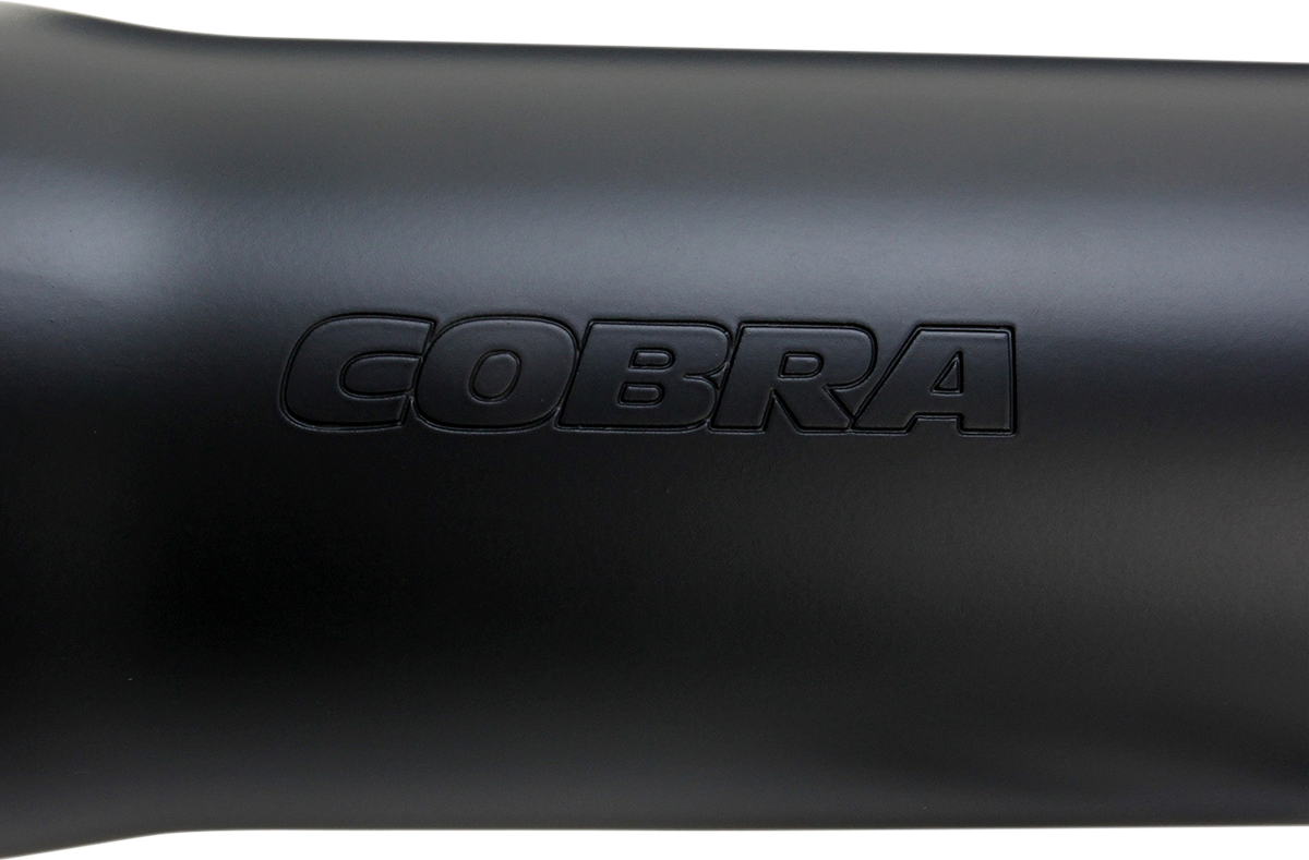 Cobra Slip-On Mufflers With Race Pro Tips - 3" - Black - '07-'17 FXST/B/C, FLSTC/FXCW/C/FXSB/SE