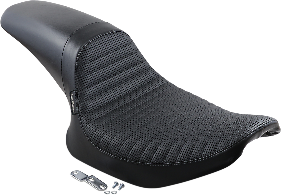 Le Pera Daytona Sport Seat - Basketweave/Pleated - Black - FXR '82-'00
