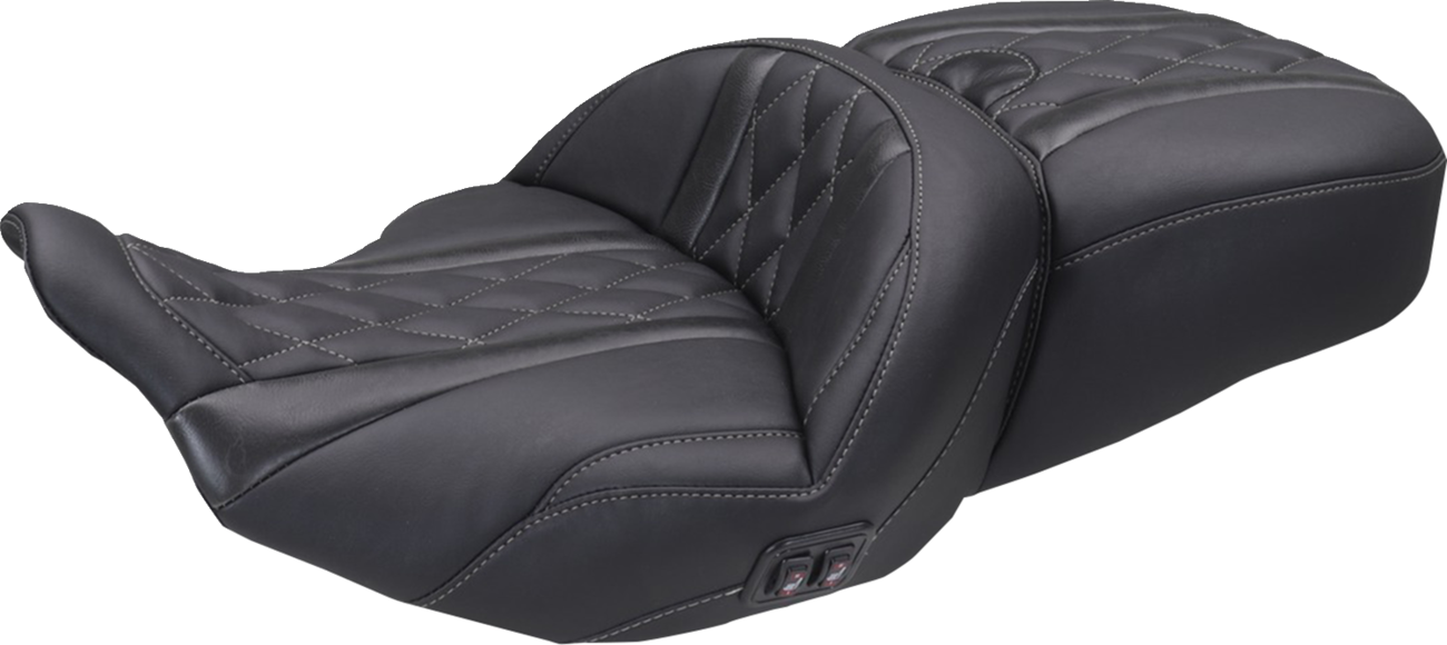 Mustang Heated Super Touring One Piece 2-Up Seat