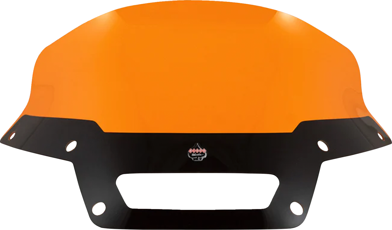 Klock Werks Kolor Flare® Windshield - 6" - Orange - '22-'25 FXLRST
