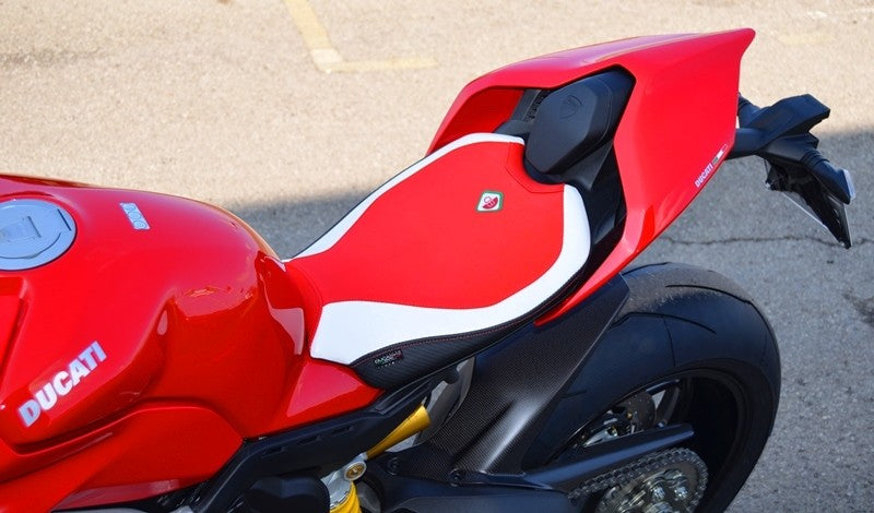 Ducabike DBK CSV201 Panigale V2 Seat Cover Rider - RED-WHITE-BLACK