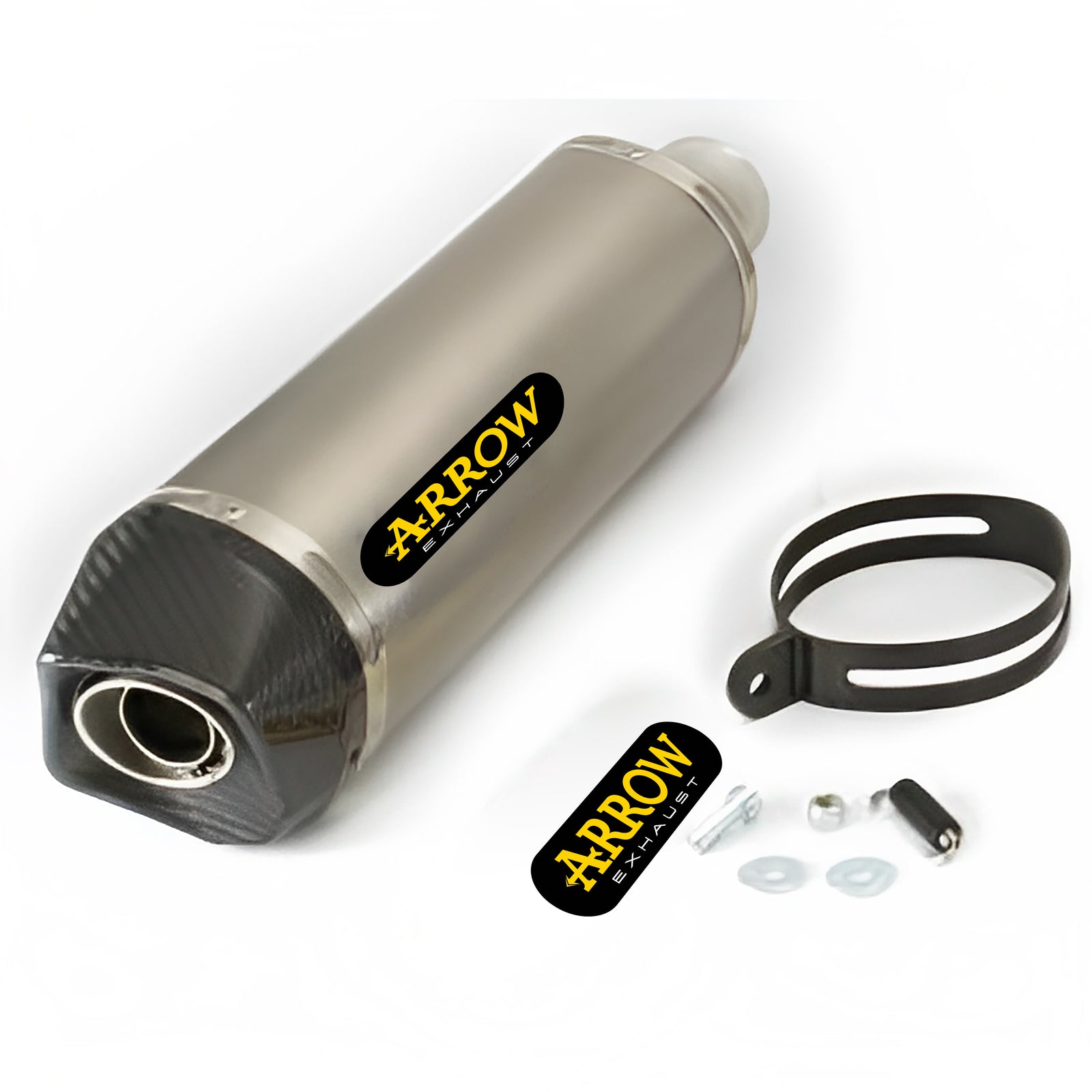 Arrow 71684PK Maxi Race-Tech Approved Titanium Slip On With Carbon End Cap