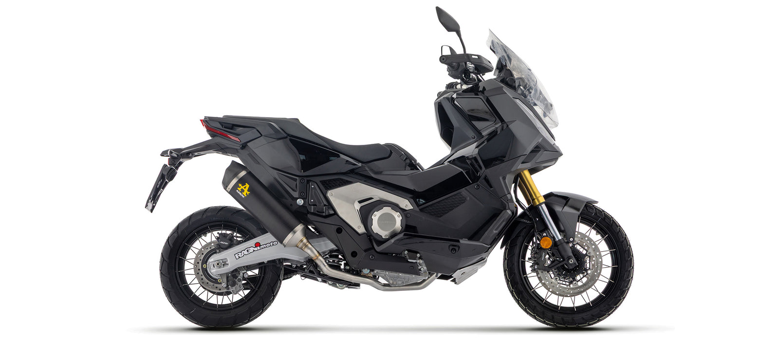 Full System With Race-Tech Aluminium Dark" Slip On - Long Version"