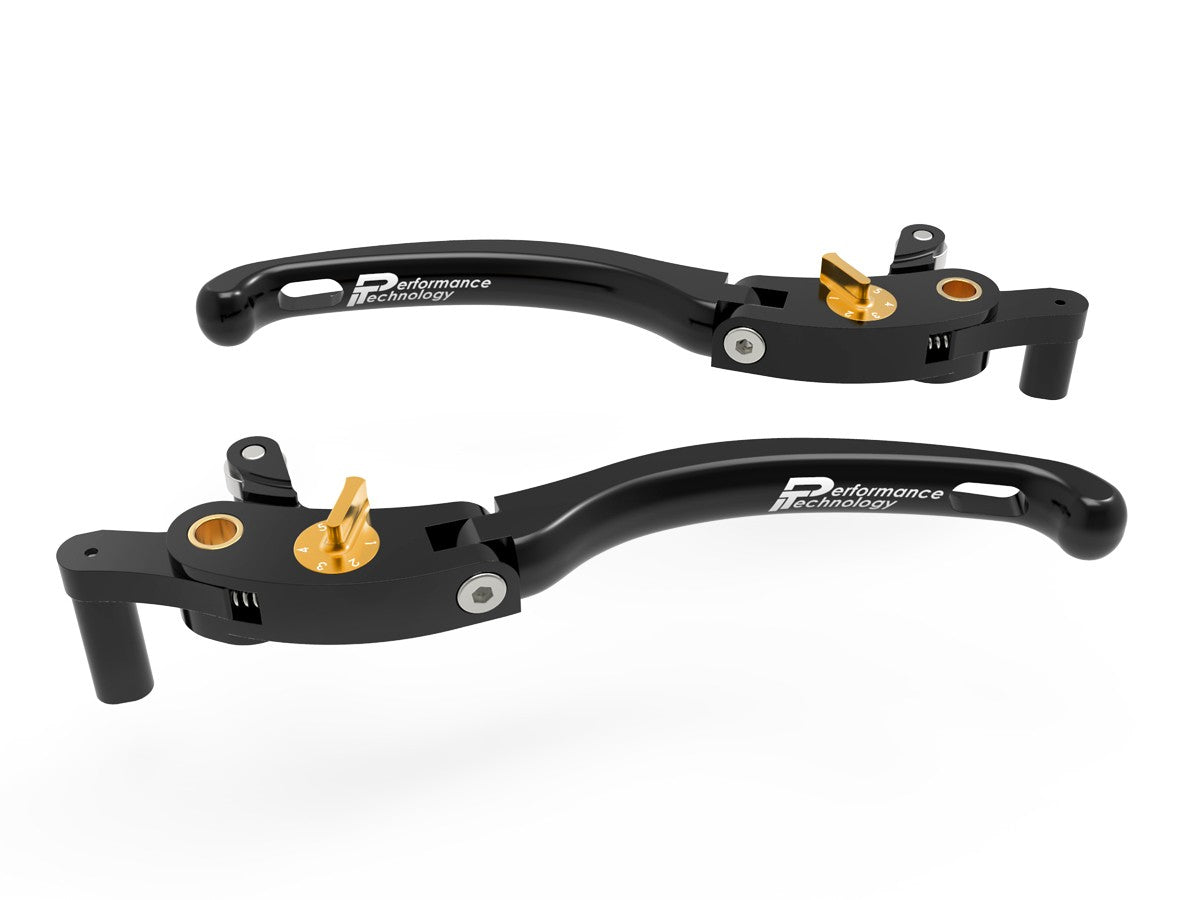 Ducabike DBK LE15 Brake / Clutch Adjustable Levers Eco GP 1 - BLACK-GOLD