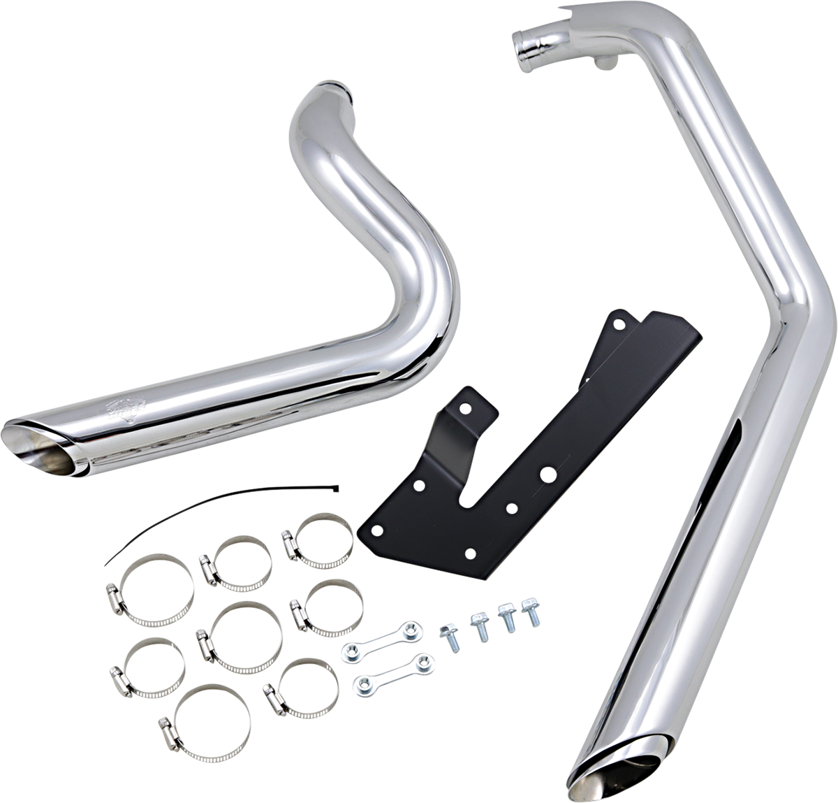 Vance & Hines Shortshots Staggered Exhaust System - Chrome