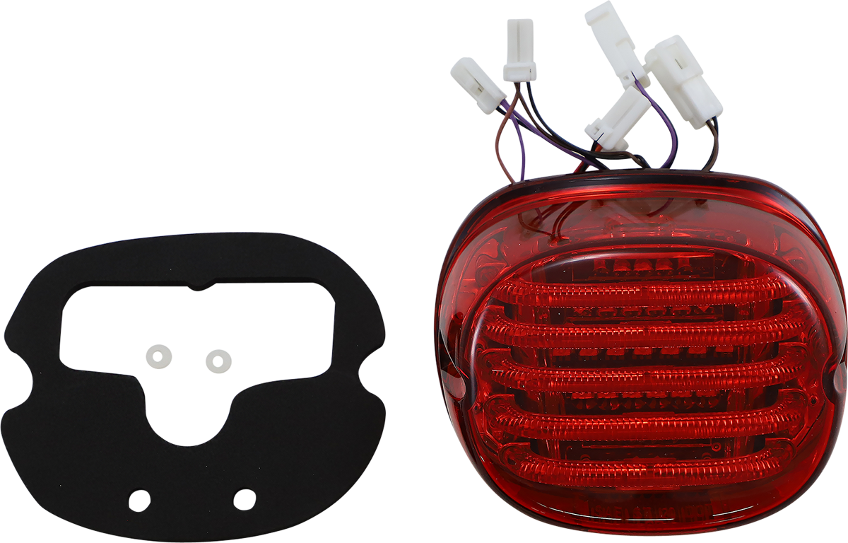 Custom Dynamics Taillight/Turn Signal - Bottom Window - Red Lens