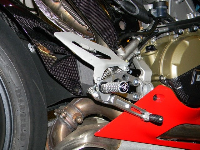 Ducabike DBK PR119902 Adjustable Rearset 8991199 Panigale - BLACK-SILVER