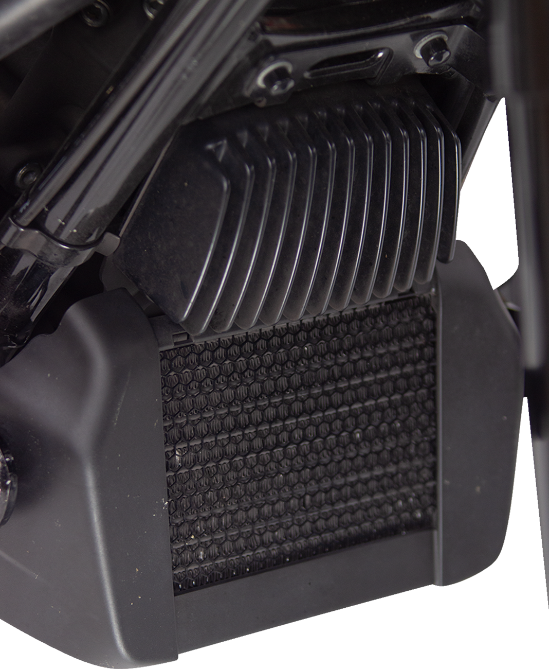 Klock Werks Oil Cooler Guard - Black - M8 Touring/Trike