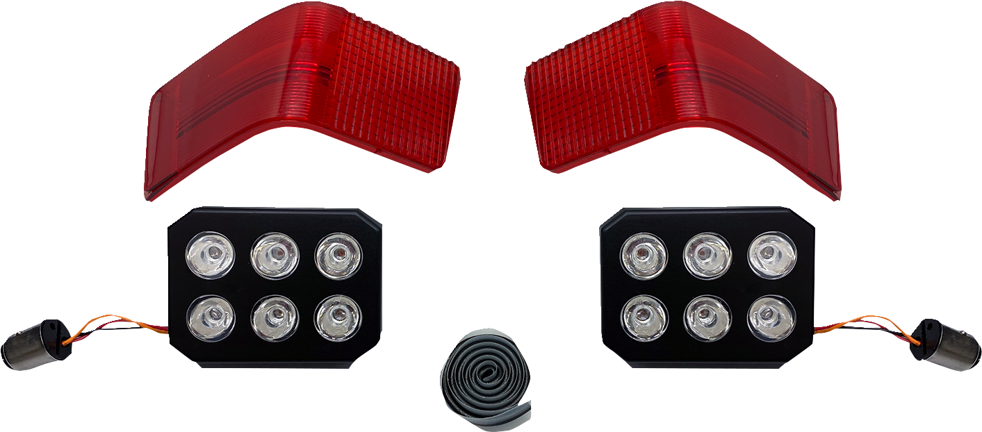 Custom Dynamics LED Tour-Pak Run/Brake Lights With Lenses