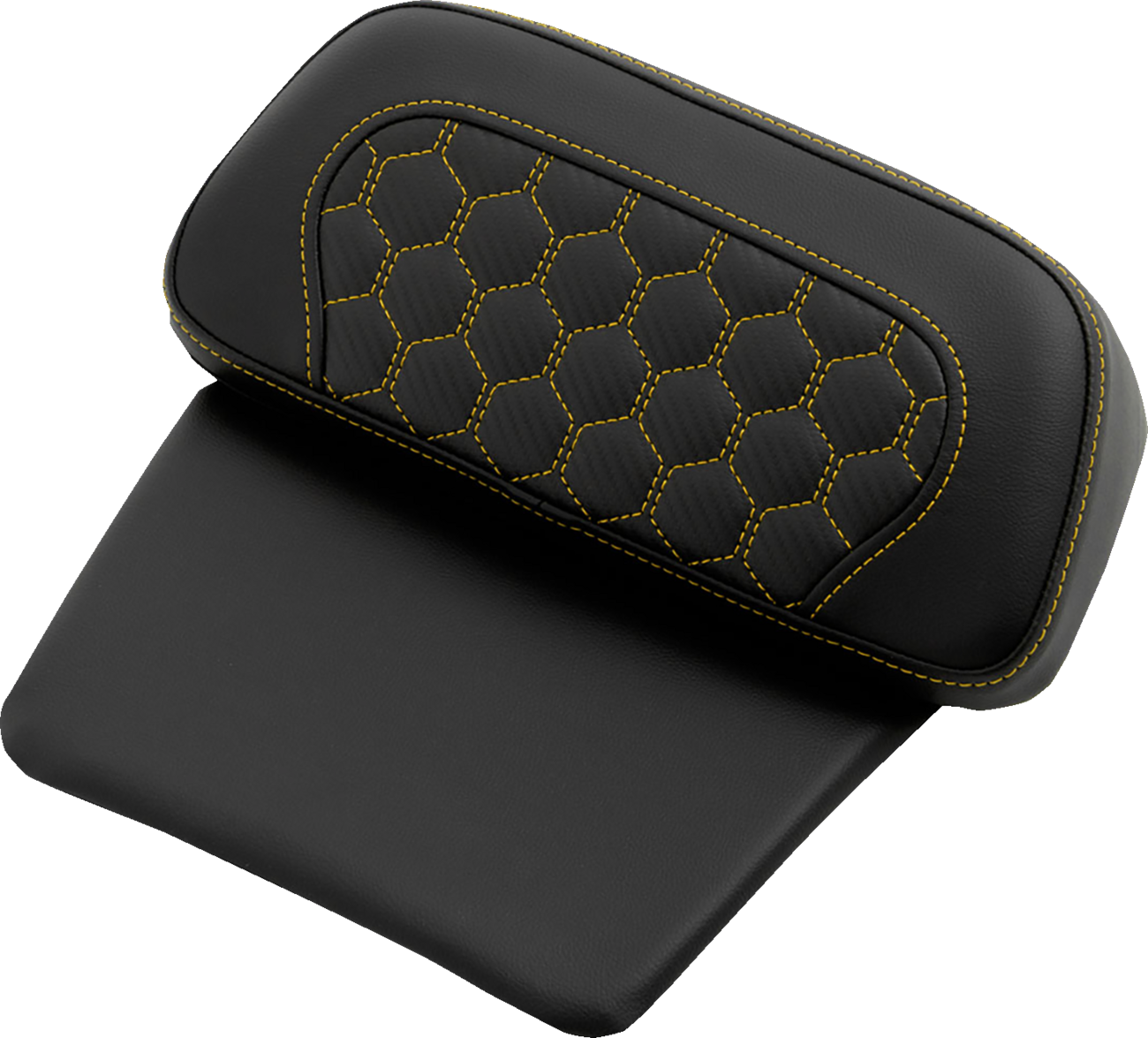Saddlemen Chopped Tour Pak Pad - Honeycomb - Gold Stitching - FLH/FLT '14-'24