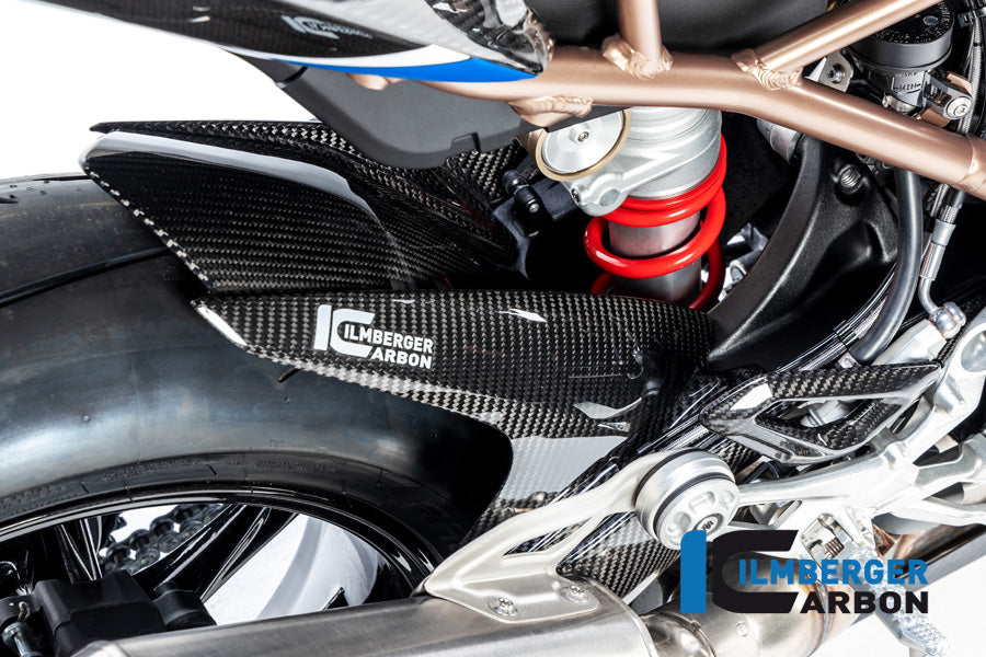 Ilmberger Carbon Rear Hugger With Chain Guard BMW M1000RR / S1000RR - Gloss / Twill