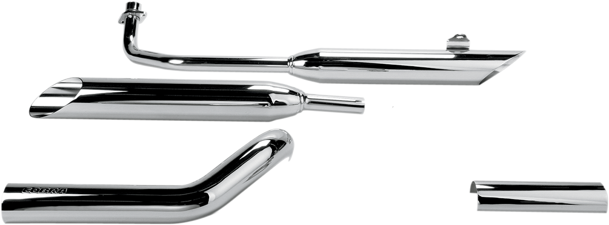 Cobra Complete Slip-On Mufflers - Slash-Cut - XVS650A V-Star