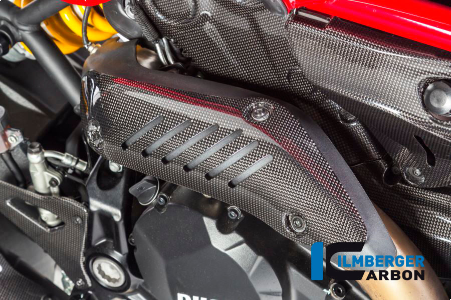 Ilmberger Carbon Exhaust Heat Shield On The Manifold - Gloss / Plain