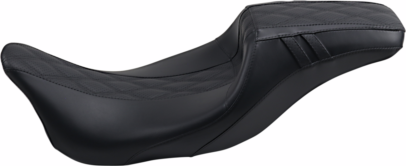 Le Pera Outcast Daddy Long Legs Seat - Full-Length - W/O Backrest - Black W/Black Double Diamond - FL