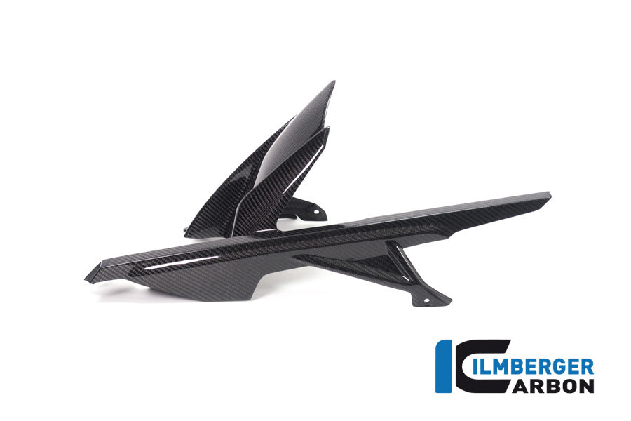 Ilmberger Carbon Rear Hugger With Chain Guard BMW M1000RR / S1000RR - Gloss / Twill
