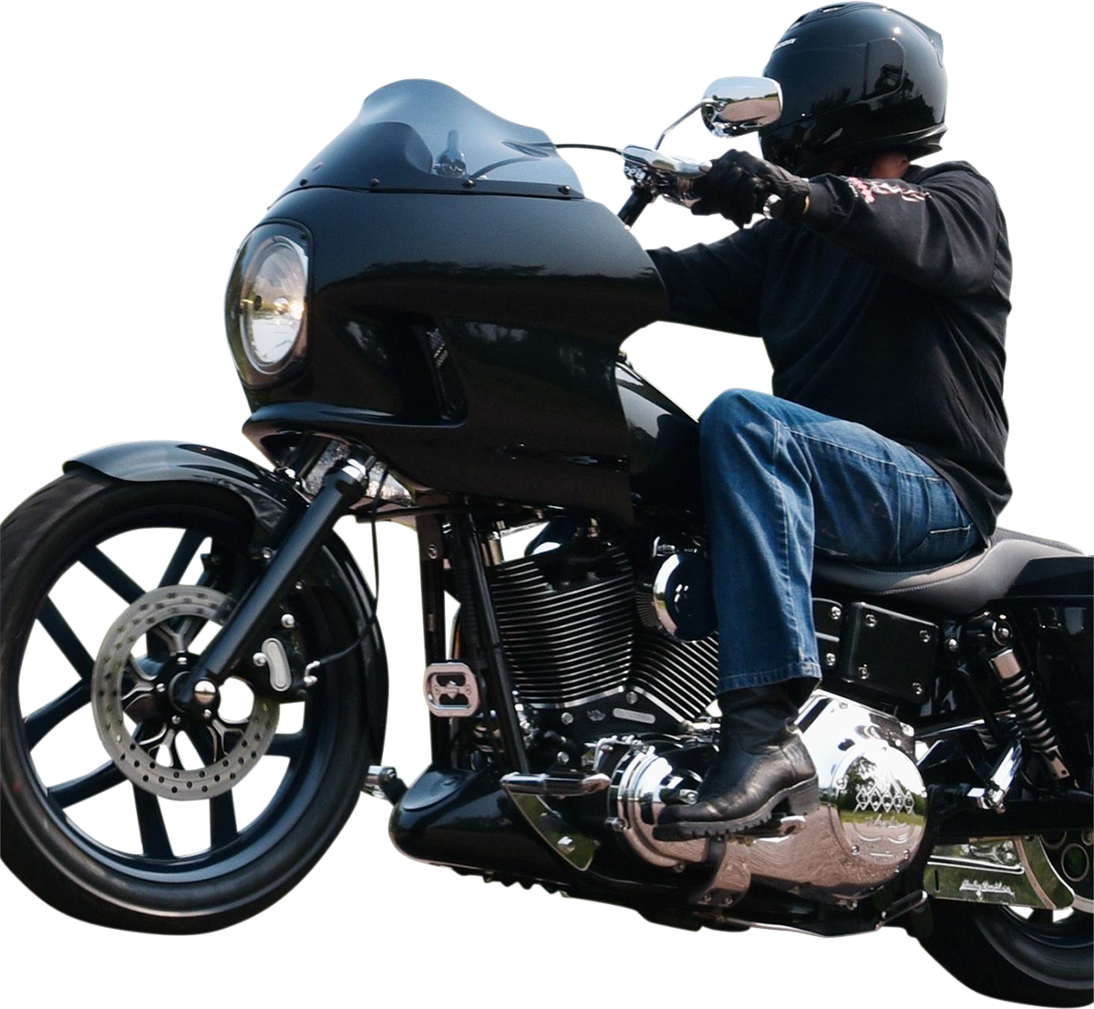 Klock Werks Thickster Front Fender - Black - 16"-19" - HD Touring/Trike