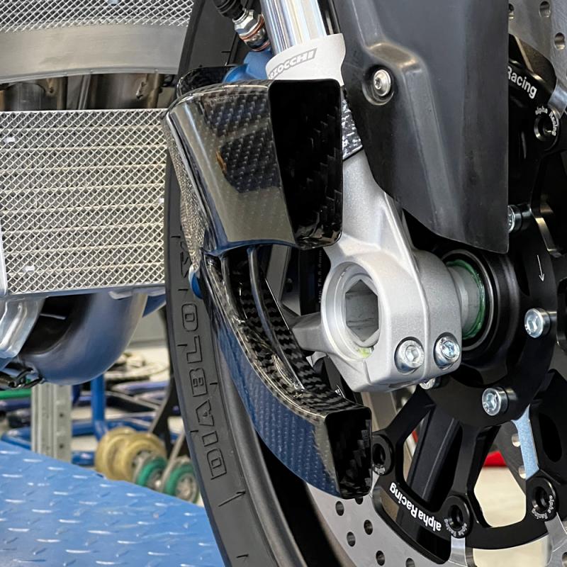 Alpha Racing Carbon Fiber Brake Cooling Ducts for BMW S1000RR M1000RR
