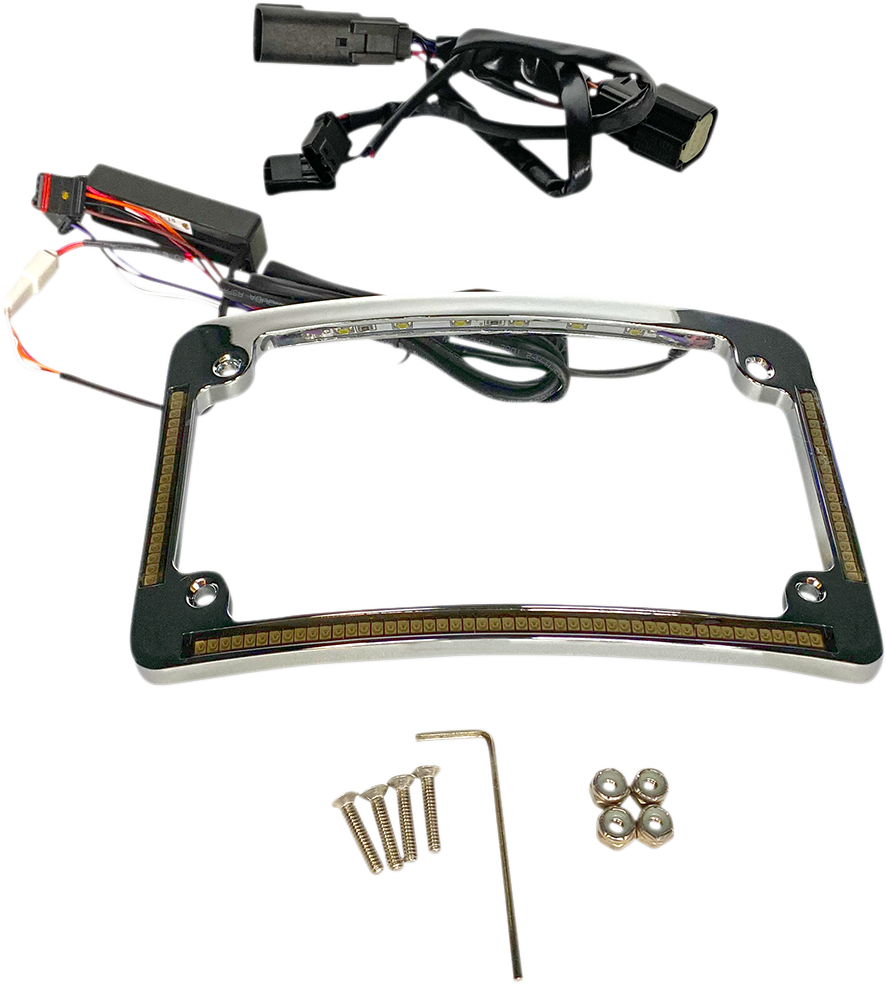 Custom Dynamics Radius License Plate Frame - Chrome