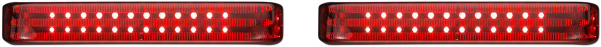 Custom Dynamics Saddlebag LED Lights - Sequential - Black/Red