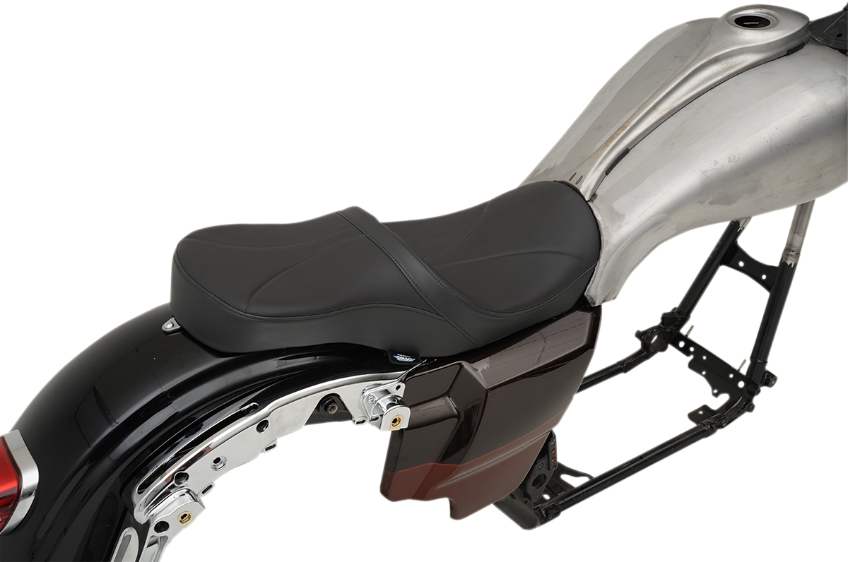 Drag Specialties Seats Low Touring Seat - Solar Reflective - Mild Stitched - Yaffe Tanks - FL '08-'23