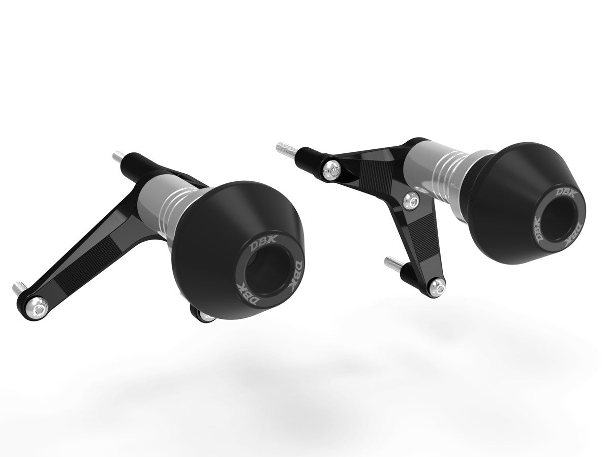 Ducabike DBK PTV401 Panigale V4 Frame Protections - BLACK-SILVER