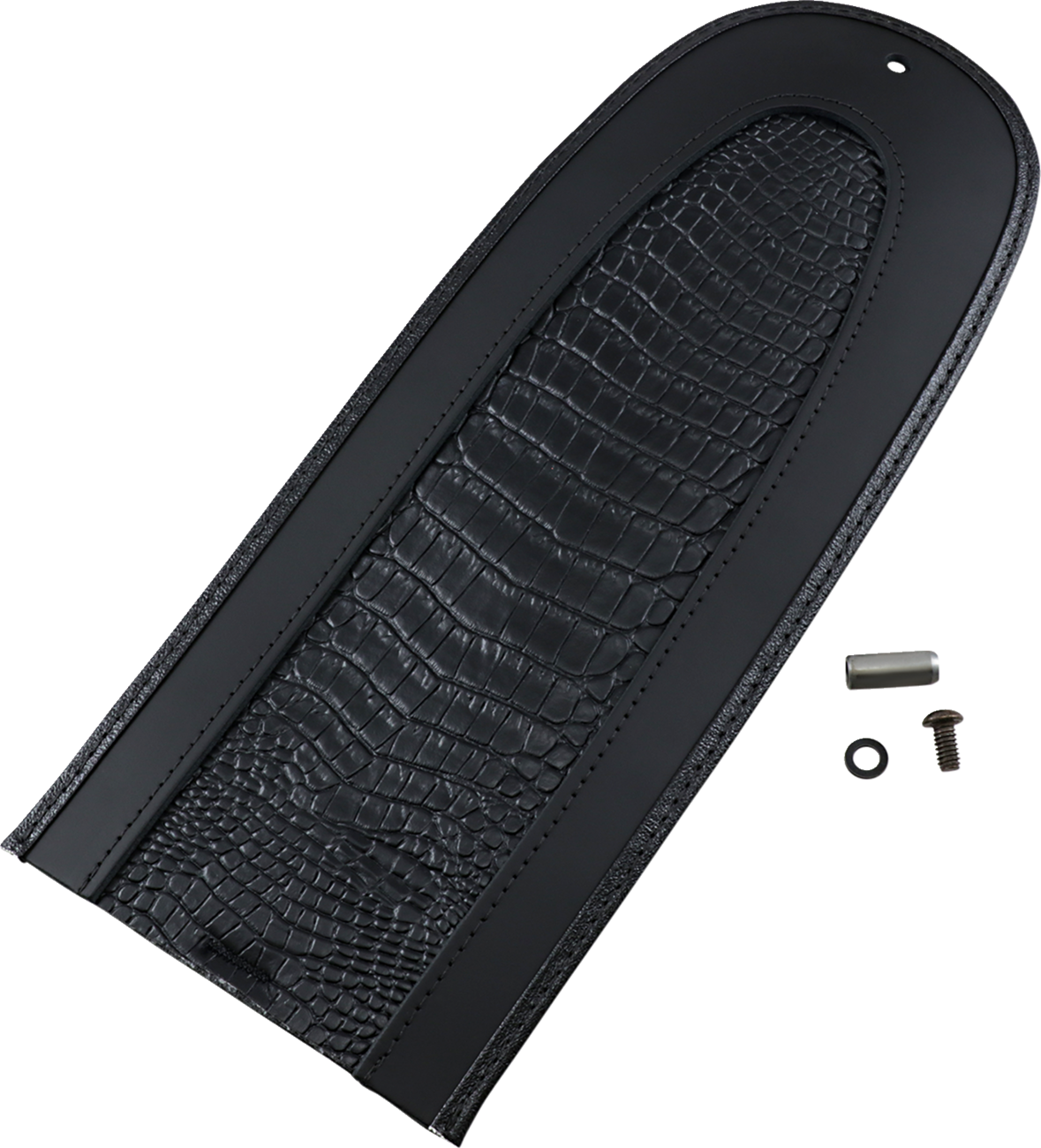 Drag Specialties Seats Fender Skin - Embossed Faux Alligator Leather Center - 13-1/4"