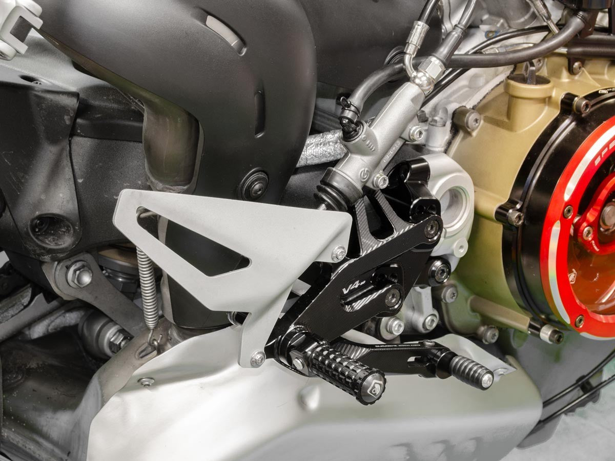 Ducabike DBK PRSFV401 SF V4 Adjustable Rearset - BLACK-BLACK