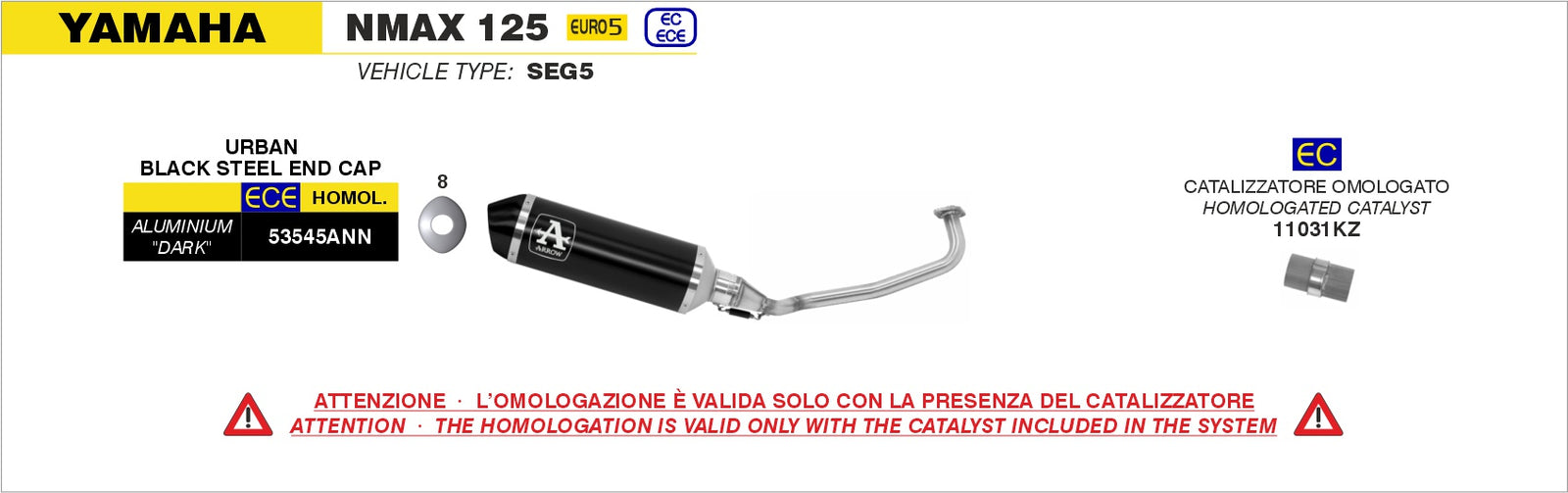 53545ANN Full System Urban Aluminium Dark With Dark End Cap