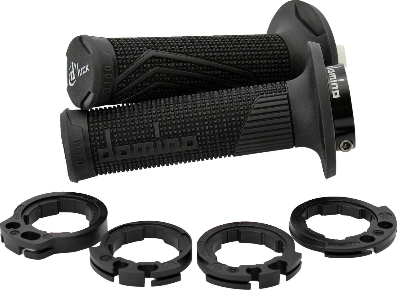 Domino D100 D-Lock Grips - Black