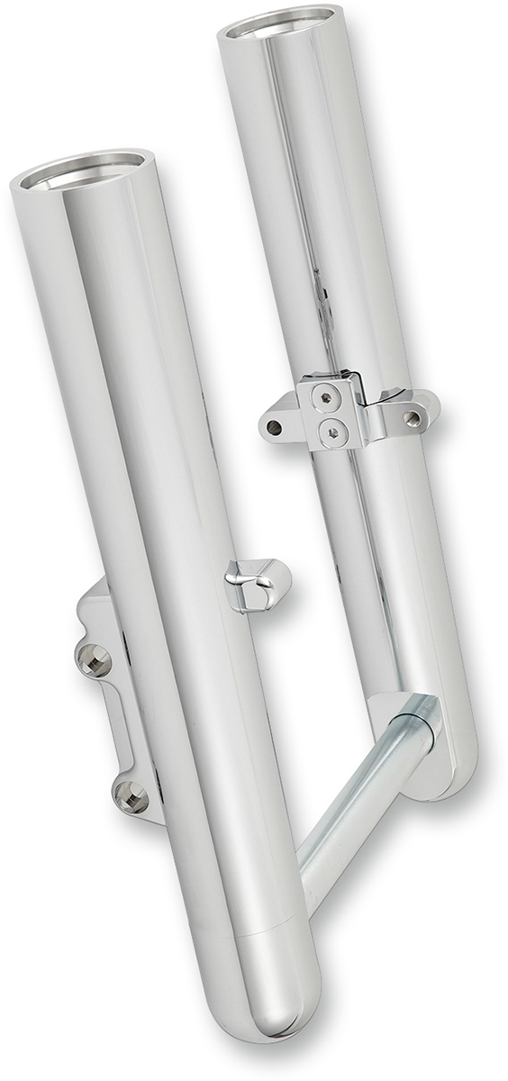 Arlen NESS Fork Legs - Chrome - Smooth - Dual Disc