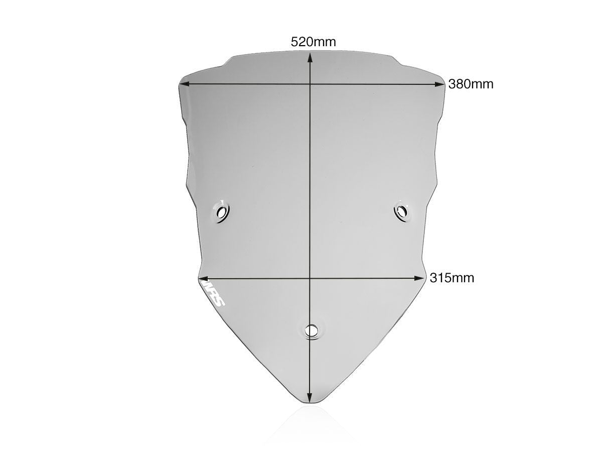 WRS Touring Windscreen Ducati Multistrada 1200/1260/950/Enduro 2015-2021 / Multistrada V2 / S 2022-2024