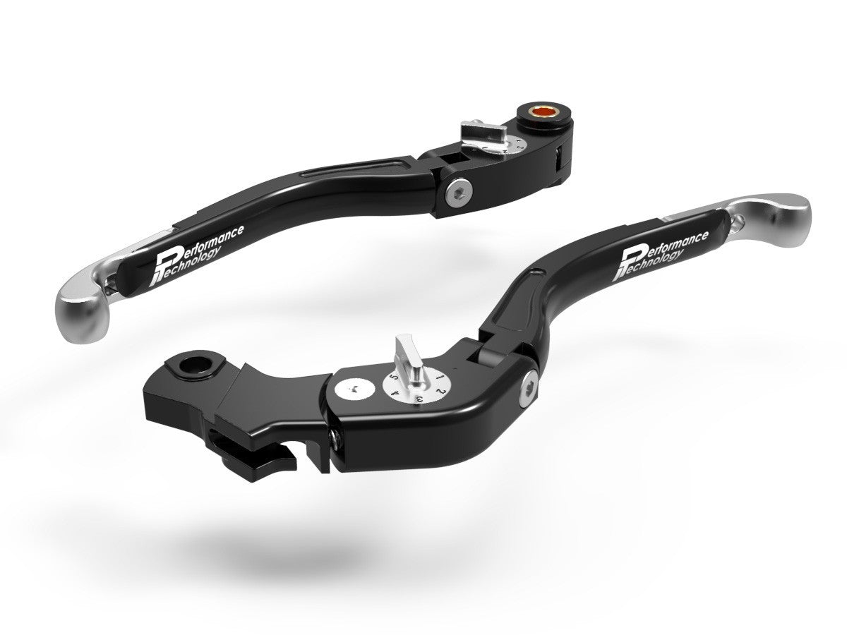 Ducabike DBK LEA05 Brake / Clutch Adjustable Levers Eco GP 2 - BLACK-SILVER