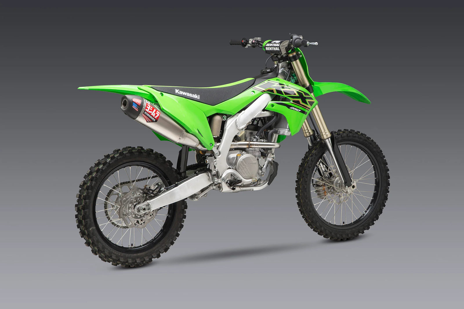 Yoshimura KX250/X 21-24 RS-12 Stainless Full Exhaust, W/ Aluminum Muffler