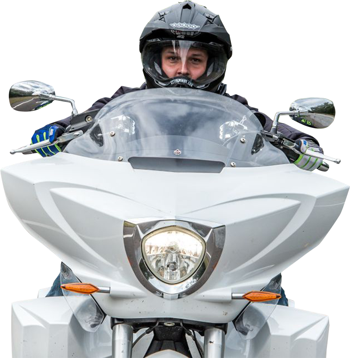 Klock Werks Flare® Windshield - 11" - Clear - '10-'17 Victory