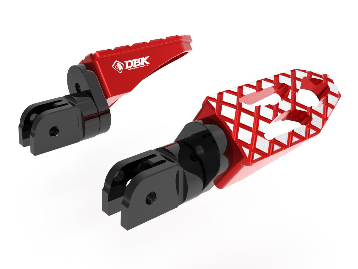 Ducabike DBK KPDM03 Adjustable Pilot Footpegs Kit - RED