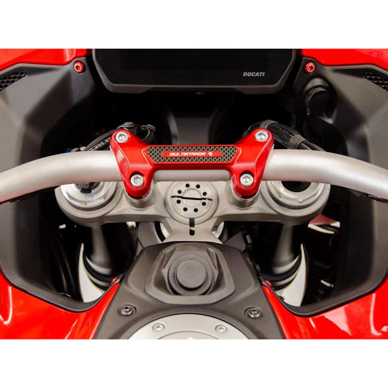 Ducabike DBK Carbon Fiber 3D Handlebar Clamp Multistrada V4 V4S Pikes Peak V4RS