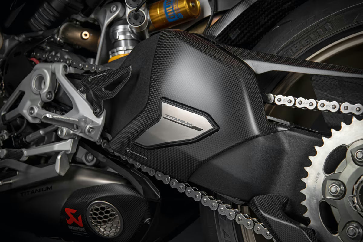 Ducati Performance Carbon And Titanium Protection For Swinging Arm
