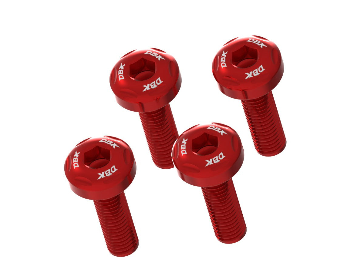 Ducabike DBK KVT78 HM 698 Upper Exhaust Cover Screw Kit - Red