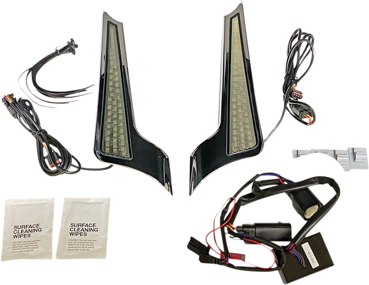 Custom Dynamics Panel Lights - Chrome - Smoke Lens