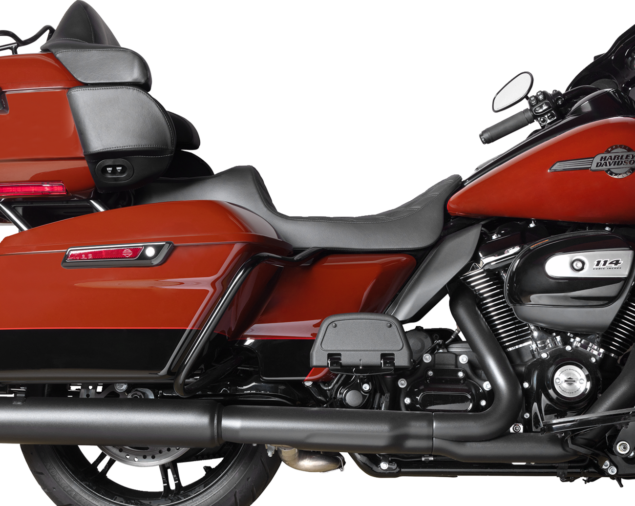 Drag Specialties Seats Predator III Seat - Extended Reach - Double Diamond - Black - FLH/FLT '08-'24