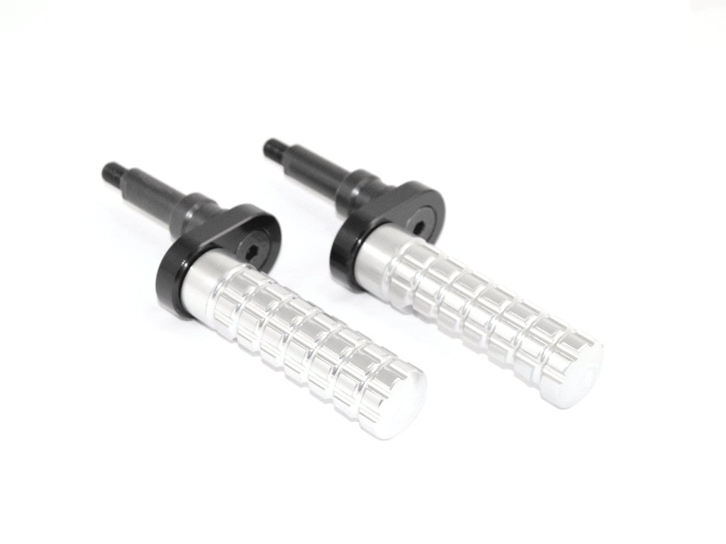 Ducabike DBK PPSCRA02 Adjustable Foot Pegs Scrambler - SILVER