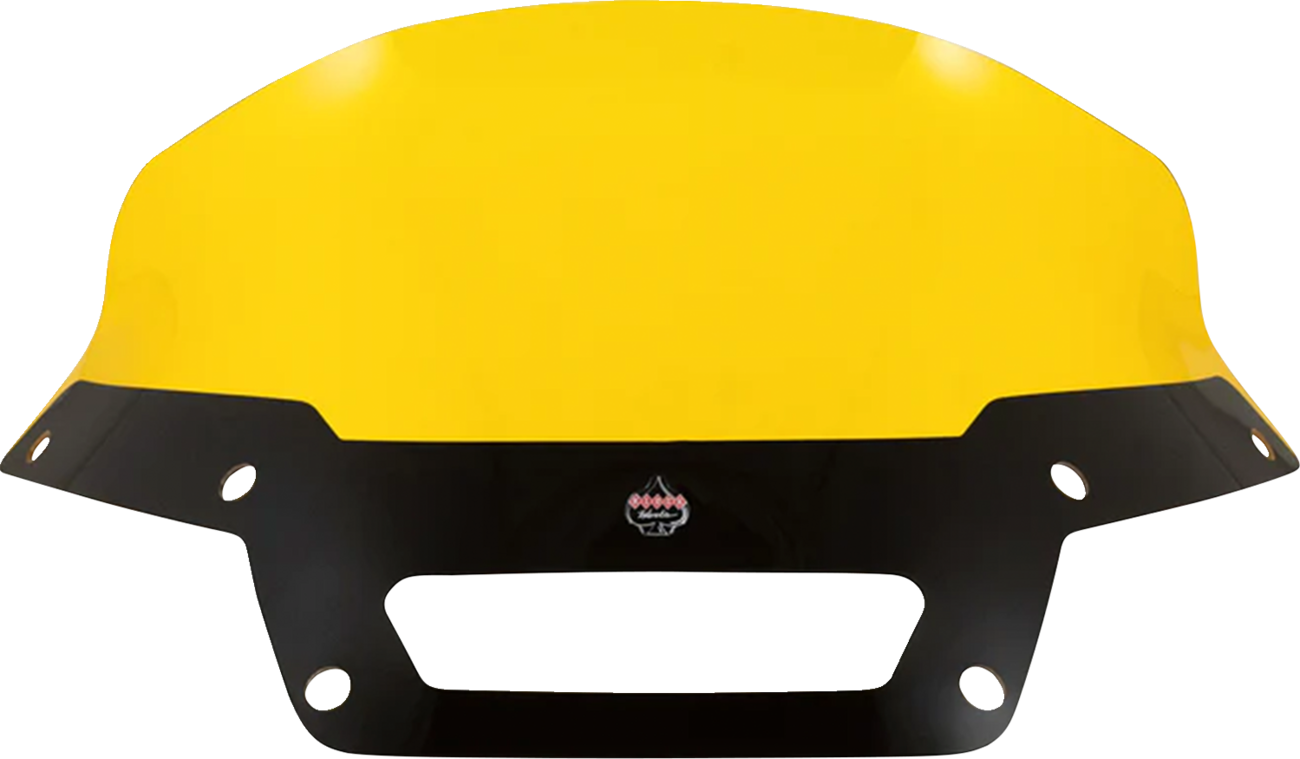 Klock Werks Kolor Flare® Windshield - 6" - Yellow - '22-'25 FXLRST